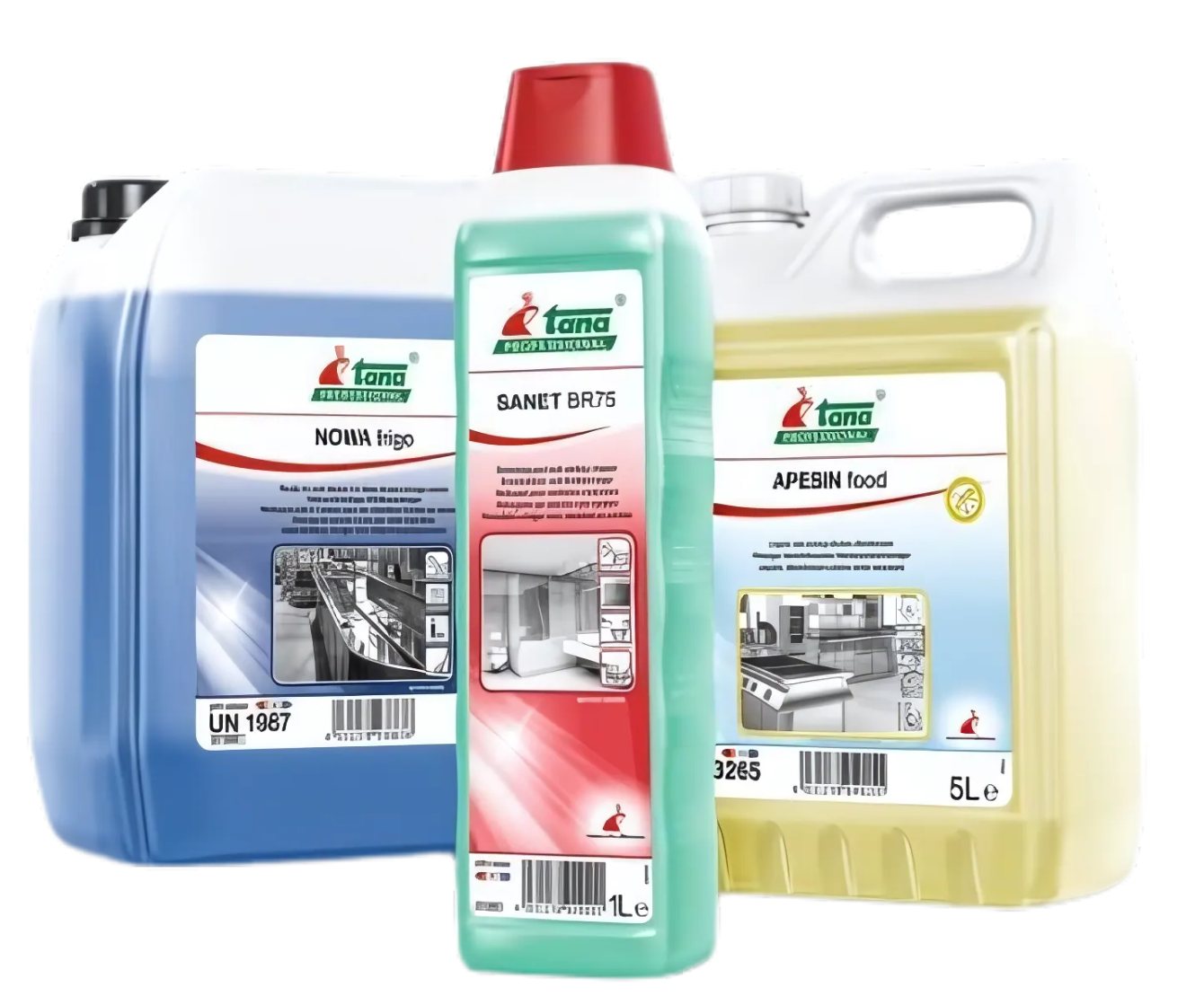 Sofias Rengøring rengør med profesionelle rengøringsprodukter. 